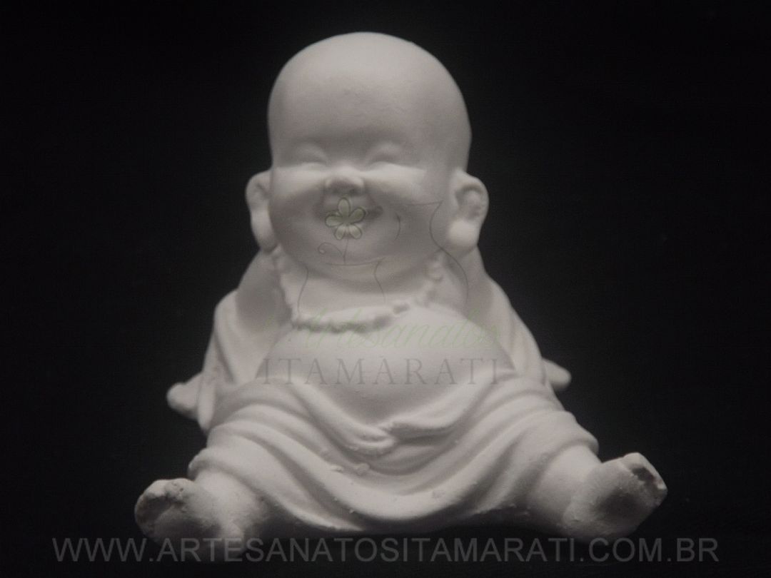 Detalhes do produto Buda Sorriso Gesso